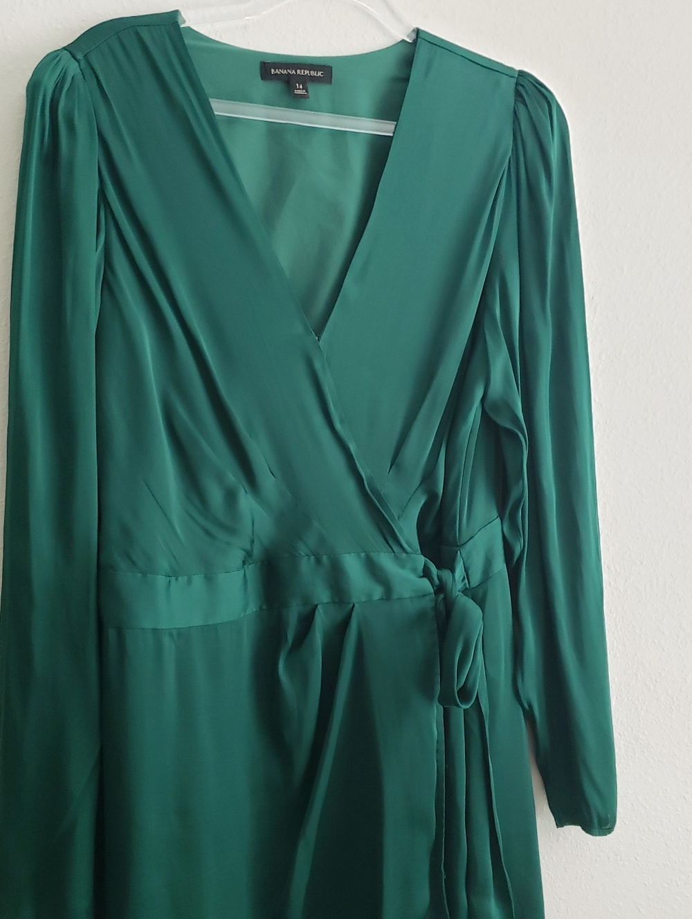 Banana Republic Puff Sleeve Mini Wrap Dress - Picture 3 of 9